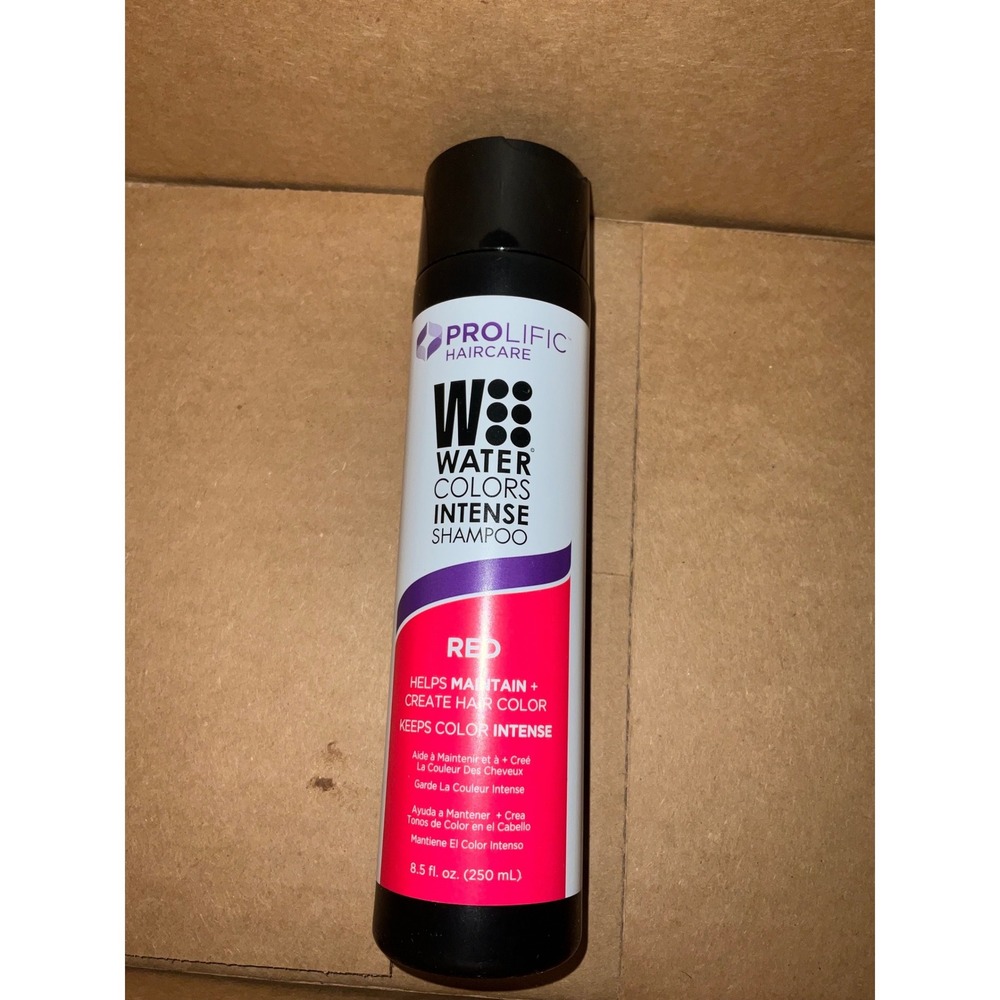 Prolific Haircare Watercolors Intense Shampoo Red Color Depositing hair care
